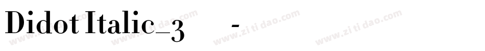 Didot Italic_3转换器字体转换